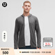 lululemon丨Surge Warm 男士拉鏈連帽衫 LM3DH1S 海鷗灰蒸汽灰混色 專屬款 L