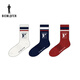 比音勒芬高爾夫【哈佛聯(lián)名】2025秋新男透氣親膚襪子G383252601 35深藍色 00