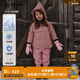 Teenie Weenie Kids小熊童裝24冬男女寶寶可愛刺繡連帽三防羽絨服 粉色 90cm
