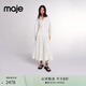 Maje2024早秋新款女裝法式時(shí)尚白色約會(huì)襯衫連衣裙長(zhǎng)裙MFPRO03698 淡褐色 M