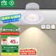 雷士（NVC）LED防眩COB射燈嵌入式小山丘家用天花筒燈無主燈照明客廳貓眼燈 15W 暖白光 開孔12-12.5cm