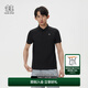 KOLON SPORT/可隆戶外POLO衫 男子接觸涼感防曬UPF50+冷黑功能短袖上衣 LHPT5AN007-BK 黑色 XL180/100A