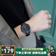 卡西歐（CASIO）手表女 時尚ins風 指針超薄簡約商務輕奢氣質石英女表 LTP-VT01L-1B
