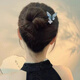 LANSILL藍(lán)色蝴蝶發(fā)簪女古風(fēng)新中式復(fù)古超仙花朵木簪馬面裙?jié)h服發(fā)釵子新款 F3443藍(lán)蝴蝶u型發(fā)簪