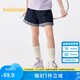 巴拉巴拉兒童牛仔褲短褲2024夏季薄款中大童女童褲子時(shí)尚208224110001