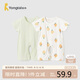 童泰（TONGTAI）嬰兒短袖連體衣夏季純棉寶寶衣服兒童家居服內(nèi)衣2件裝 綠色80cm