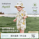 babylove嬰兒連體衣夏季竹棉山茶紗布和尚服新生兒寶寶衣服薄款透氣哈衣