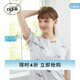 gelatopique女士鯊魚印花家居服涼感睡衣上衣PWCT232315 藍(lán)色 均碼 （F）