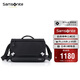 新秀麗（Samsonite）男士單肩包時尚休閑斜挎包多隔層單肩斜挎背包男生TO0黑色