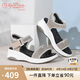 金利來（goldlion）女鞋厚底旅游外穿媽媽女士涼鞋燙鉆坡跟沙灘鞋652120017金色38