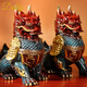 DAFIFY黃銅祥瑞麒麟吉祥工藝品玄關(guān)客廳中式裝飾喬遷新居禮品 祥瑞麒麟小號1對 