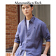 ABERCROMBIE & FITCH【李現(xiàn)同款】男裝25春夏美式經(jīng)典小麋鹿亞麻混紡襯衫KI125-5085 復(fù)古靛藍 S (175/92A)