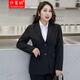 汐蔓嬌職業(yè)西裝外套女裝加肥加大碼春秋胖mm女大學(xué)生面試正裝通勤小西服 西裝 6XL 碼（適合重160-170）