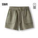 森馬（Semir）[商場(chǎng)同款]休閑褲女寬松短褲ins潮2025夏簡(jiǎn)約直筒褲101325125001