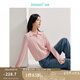 茵曼（INMAN）毛衣女POLO領(lǐng)2025春季套頭針織衫女裝新款通勤長袖毛衣上衣 藕粉色 S