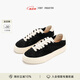 FOOT INDUSTRY足下工業(yè)「2024新款」手工編織板鞋厚底增高男女同款休閑透氣夏季 黑色 43