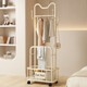 圣諾依琳衣帽架落地臥室掛衣架可移動(dòng)家用輕奢室內衣服架子晾衣架60cm奶白