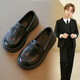 佐敘兒童皮鞋學(xué)生軟底黑色演出鞋春秋小男孩花童英倫風(fēng)兒童西裝禮服鞋 黑色 34 （內長(cháng)20.5cm）