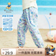 Classic Teddy精典泰迪女童褲子兒童防蚊褲中小童裝夏季沙灘長褲 紫色花朵 130 