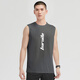 步銳特（BURUITE）運動(dòng)背心男寬松籃球服訓練健身衣無(wú)袖上衣速干t恤送爸爸跑步裝備 深灰冰感背心 L 【身高165-170體重50-60KG】