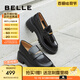 百麗（Belle）張凌赫推薦海鷗樂福2.0版25秋新女商場款英倫皮鞋B5J1DCA5預(yù)售 【孟子義同款】黑色（5.5CM） 2.0 38 (240mm)
