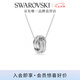 施華洛世奇（SWAROVSKI）Hyperbola項鏈女繩結吊墜輕奢小眾送女友畢業(yè)禮物女 鍍白金色5646724