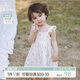 乖奇熊女寶寶純棉吊帶連衣裙夏季薄款嬰幼兒可愛(ài)公主裙飛袖小裙子