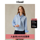 ELAND【萊卡】衣戀襯衫女純色學(xué)院風(fēng)自帶領(lǐng)帶長(zhǎng)袖上衣25春季新款 藍(lán)色(50)Blue M