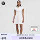 lululemon丨Pique 女士高爾夫珠地短袖休閑連衣裙 LW1FBIS 白/白/黑 S /6
