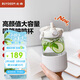 北鼎（Buydeem）玻璃杯噸杯桶大容量吸管杯男女戶外運動大肚水壺便攜水杯子1000ML