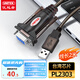 優(yōu)越者 usb轉(zhuǎn)rs232串口線母頭 9孔轉(zhuǎn)usb PLC考勤機(jī)收銀機(jī)標(biāo)簽打印機(jī)公對(duì)母com口調(diào)試線2米Y-105D