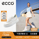 愛步（ECCO）夏季休閑板鞋女 街頭舞臺219613 石灰色/白色/稻黃色37