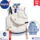 NASADKGM馬甲男秋冬季外套男士加厚保暖馬夾上衣休閑背心坎肩無(wú)袖潮流男裝 米白 XL (建議體重140-160斤)