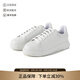 阿瑪尼（ARMANI）EA 新品 男士牛皮革系帶厚底休閑運(yùn)動(dòng)鞋小白鞋七夕禮物男 X4X264 XF768 00001 白色 40