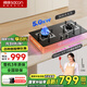 帥康（Sacon）燃氣灶煤氣灶雙灶家用 5.0KW免擴孔750mm大面板【國家補貼】嵌入式臺式灶具灶臺JZT-3B802天然氣