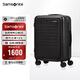 新秀麗（Samsonite）行李箱20英寸拉桿箱歐洲條紋旅行箱商務前開口登機箱黑色KF1