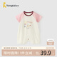 童泰（TONGTAI）嬰兒連體衣夏季薄款純棉衣服寶寶外出哈衣爬服百搭童裝粉色66cm
