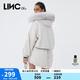 金羽杰摩登輕薄羽絨派克服女短款秋冬季新潮毛領(lǐng)薄款羽絨服女Y21602268