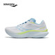Saucony索康尼菁華15跑鞋女輕量透氣減震跑步鞋訓練運動鞋淺灰蘭40