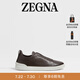 ZEGNA杰尼亞男鞋Triple Stitch? SECONDSKIN 奢華休閑鞋 深棕色 41 (7)