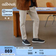 Allbirds休閑鞋Wool Cruiser Slip On新品羊毛舒適輕便男女一腳蹬 深灰色（淺灰底） 42 /M9 男碼
