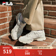 斐樂(lè)（FILA）女鞋貓爪6薄底老爹鞋運(yùn)動(dòng)鞋2025夏季新款鞋休閑鞋德訓(xùn)鞋 蘆筍白/滿天星黃-WB 38