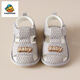 G.DUCKKIDS嬰兒鞋子夏天軟底寶寶透氣鞋網(wǎng)眼0-1歲幼兒學(xué)步?jīng)鲂?到12個(gè)月男女 灰色baby涼鞋 11.5 內長(cháng)cm 13碼/參考6-9月