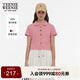 Teenie Weenie小熊女裝T恤2025年夏季新款少女感趣味刺繡翻領(lǐng)短袖