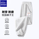 唐獅（TonLion） 女童長(cháng)褲運動(dòng)褲春秋款衛褲中大童上學(xué)校服休閑束口褲 灰色 140