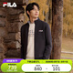 FILA 斐樂官方男子外套2025秋冬時尚基礎休閑通勤立領針織上衣