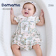 DOMIAMIA嬰兒包屁衣夏季無袖背心新生兒親膚嬰兒三角衣女寶寶衣服 奧斯花港 73cm
