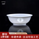 古鎮(zhèn)陶瓷景德鎮(zhèn)高白瓷餐具套裝高溫陶瓷器碗碟套裝白玲瓏瓷碗 年年有余 白玲瓏 年年有余 6.5英寸面碗