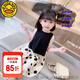 G.DUCKKIDS童裝女童夏裝套裝兒童夏季2025新款小背心波點(diǎn)褲子休閑裝女孩衣服 圖片色 100 尺碼2~3歲【 90-100cm】cm