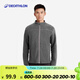 迪卡儂（DECATHLON）搖粒絨外套抓絨衣男保暖戶外運動加厚秋絨衣沖鋒衣內(nèi)膽 男款-全拉鏈-深灰色 M